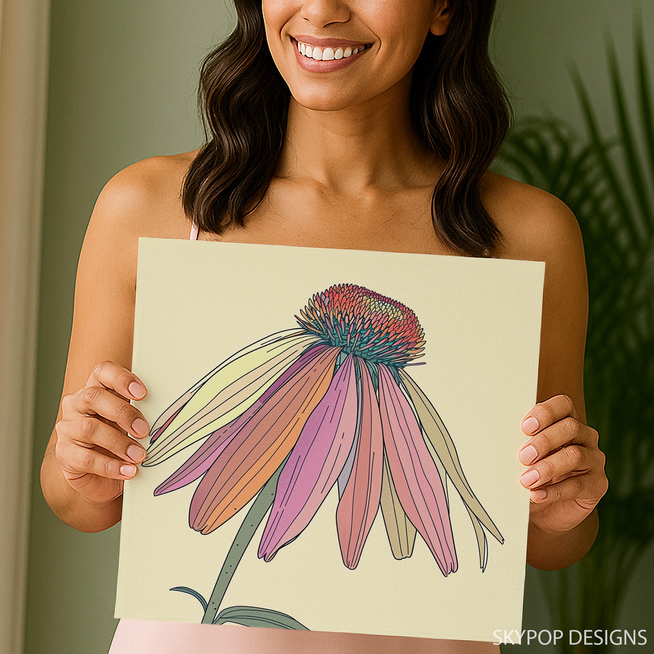 3.jpg Coneflower Art