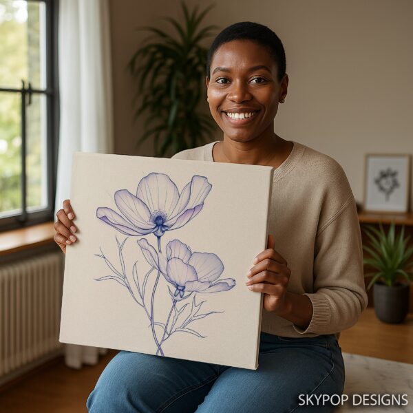 Cosmos Flower Art