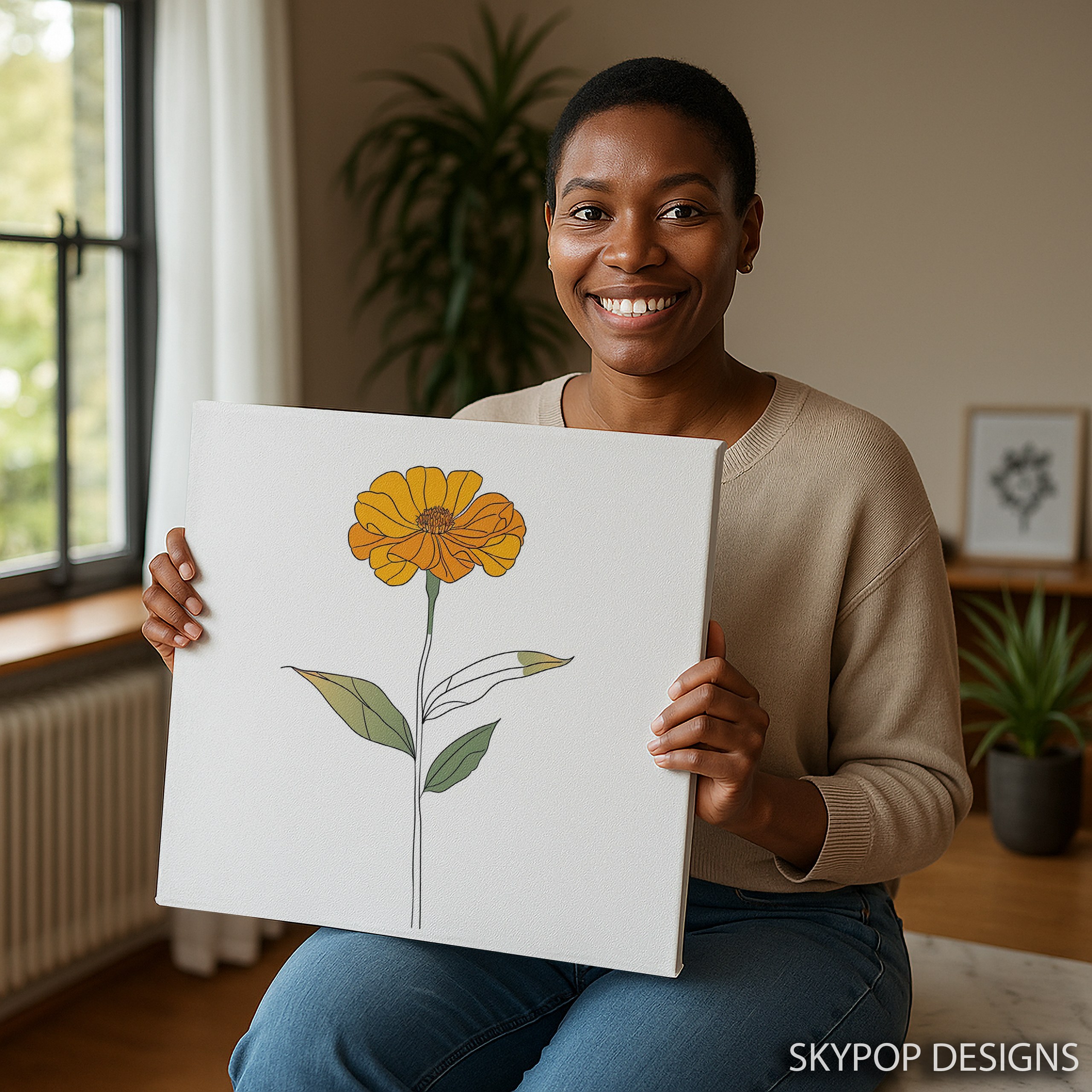 3.jpg Marigold Bloom Art