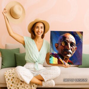 Gandhi Visionary Portrait Art