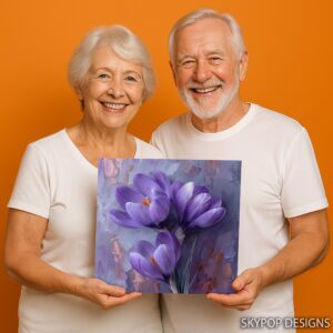 Purple Crocus Art