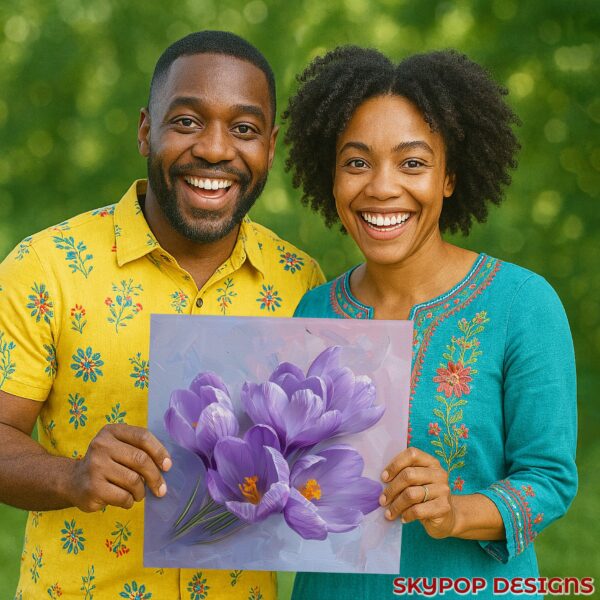 Crocus Blooms Floral Art
