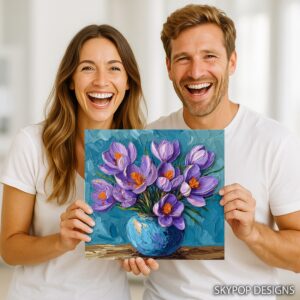 Crocus Flower Art
