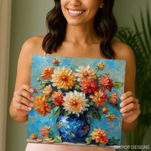 Dahlia Bouquet Art