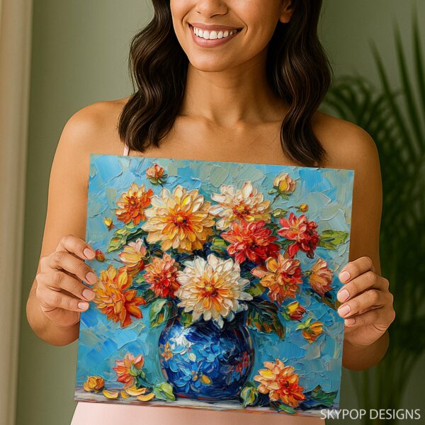 Dahlia Bouquet Art