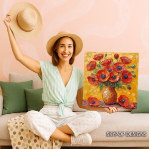 Poppy Bouquet Art