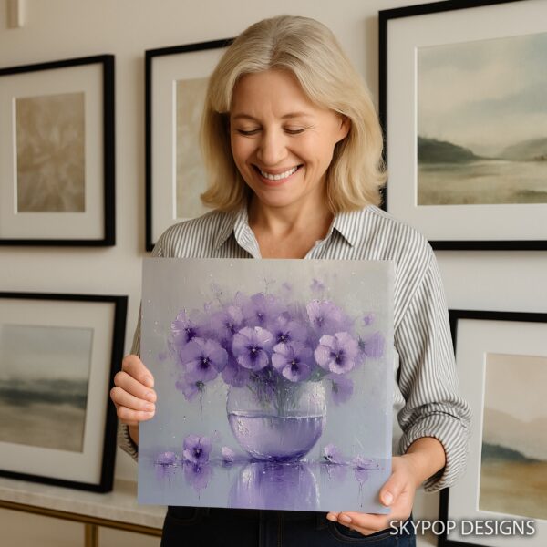 Pansy Vase Art