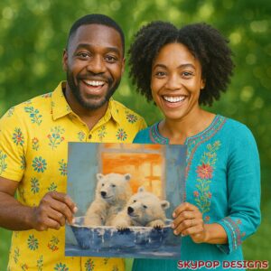 Bear Bath Time Art