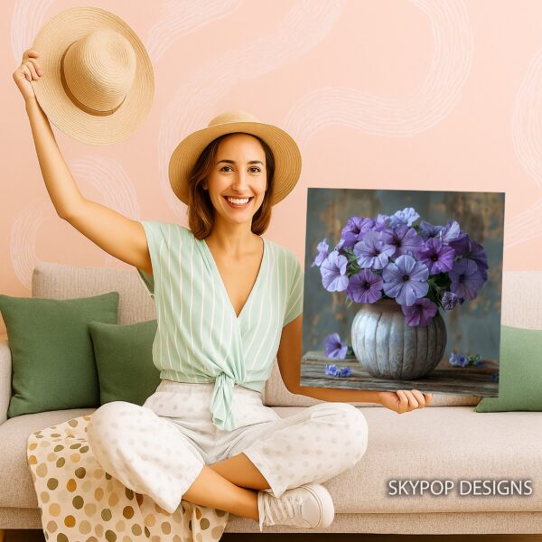 Purple Petunia Bouquet Art