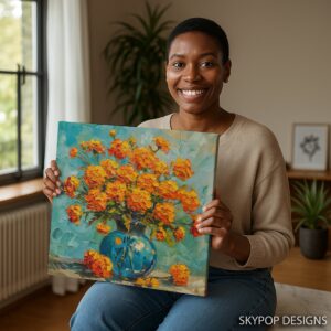 Marigold Bouquet Art