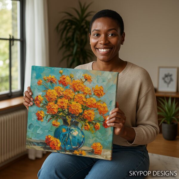 Marigold Bouquet Art