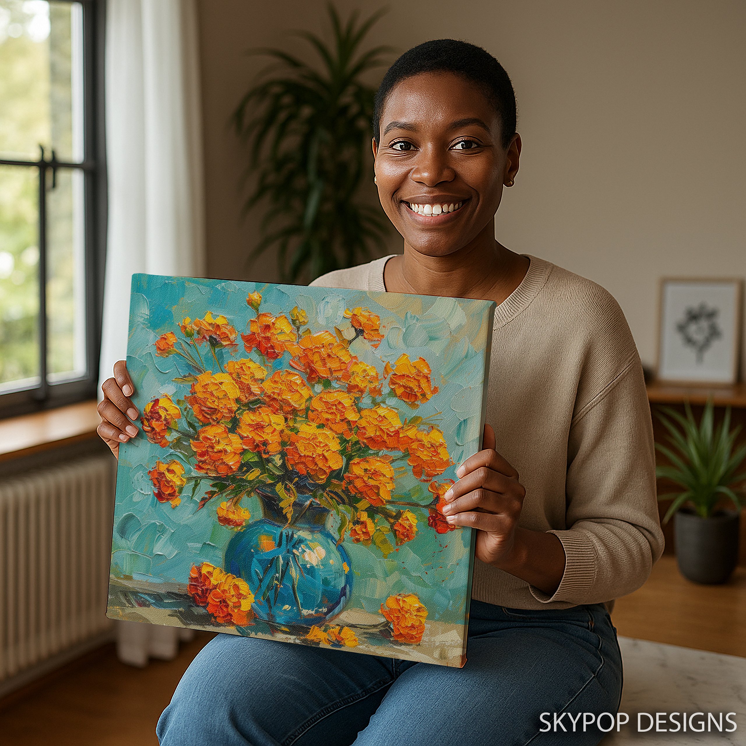 3.jpg Marigold Bouquet Art