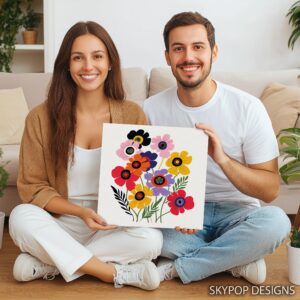 Anemone Floral Bouquet Art