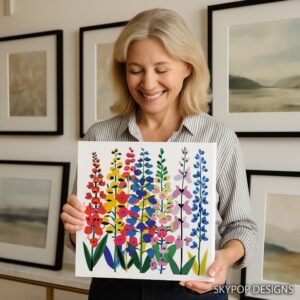 Delphinium Art