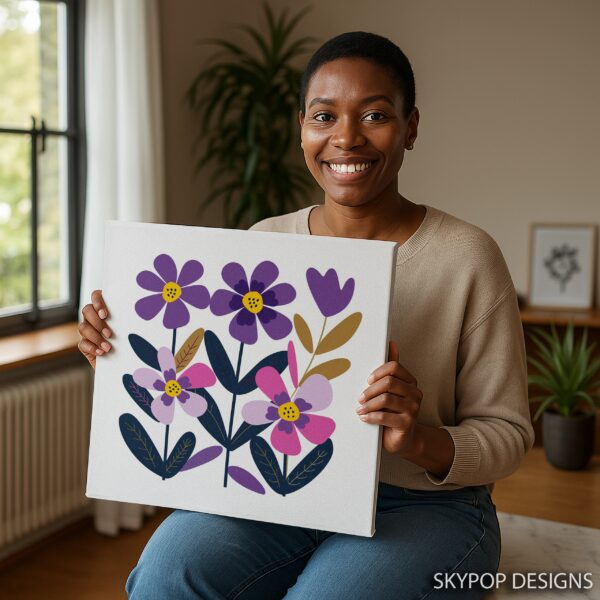 Zinnia Garden Art