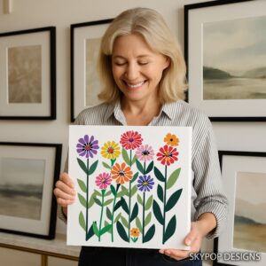 Vibrant Bloom Garden Art