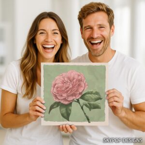 Camellia Flower Art