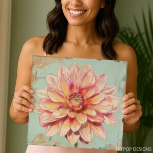 Dahlia Garden Art