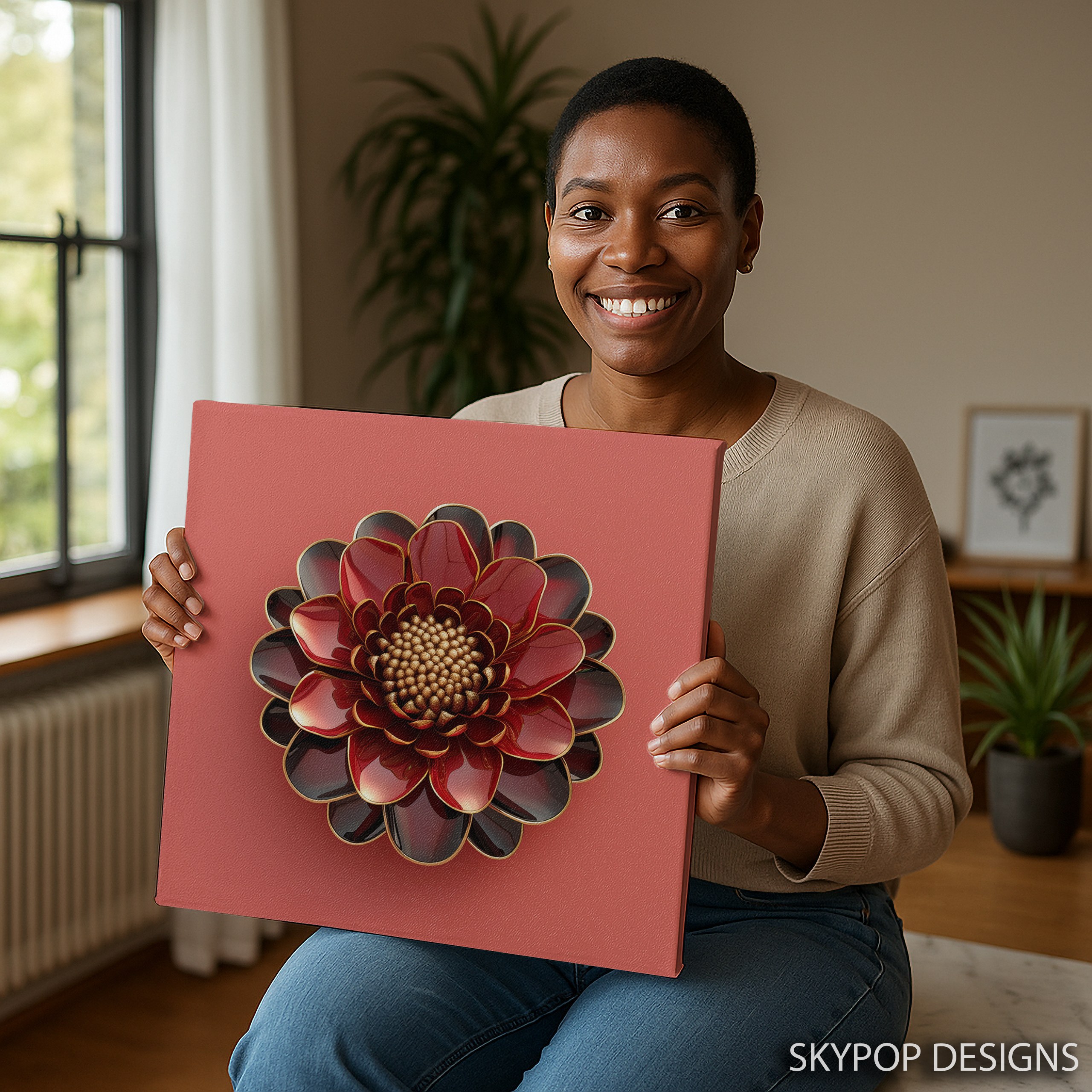 3.jpg Dahlia Bloom Art