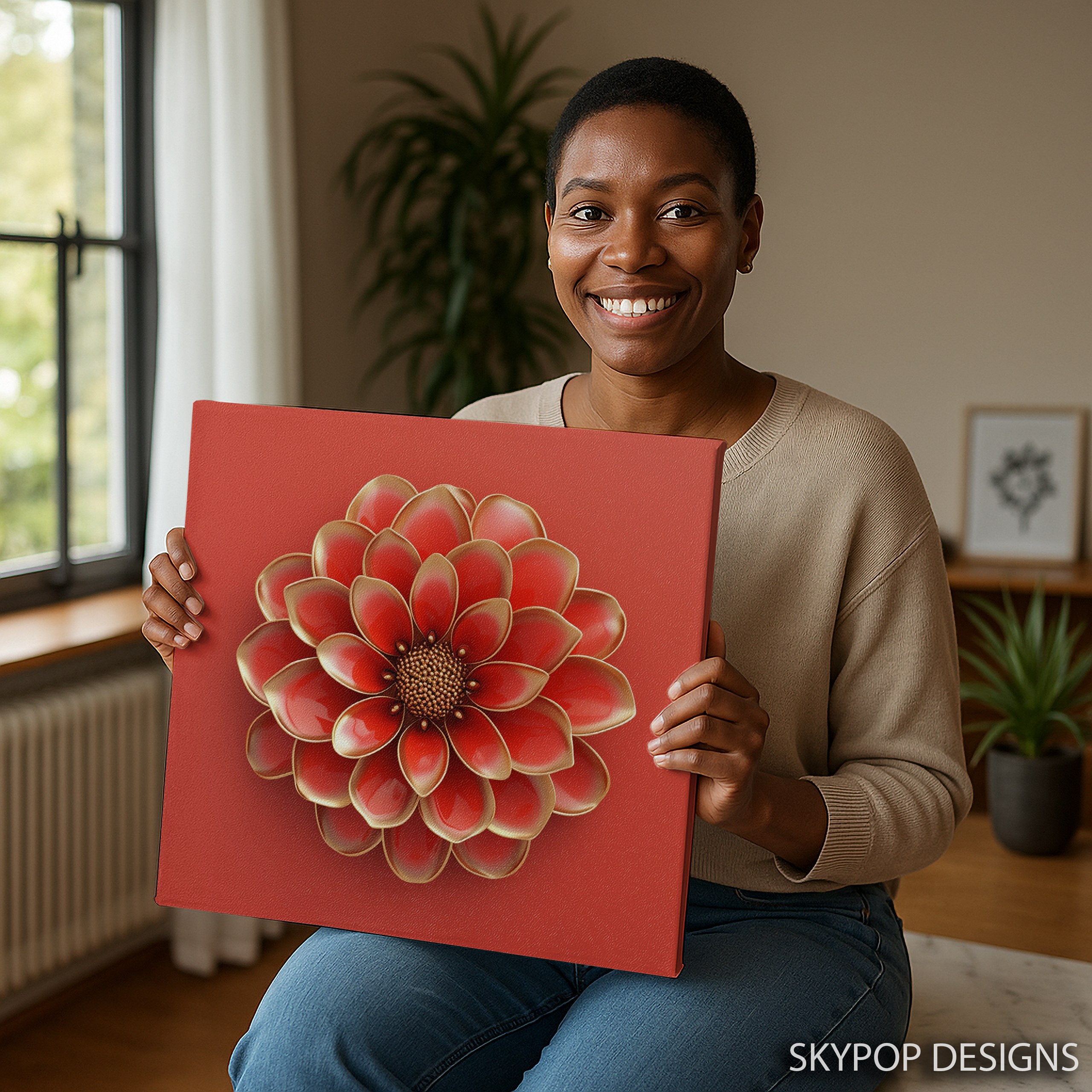 3.jpg Dahlia Flower Art