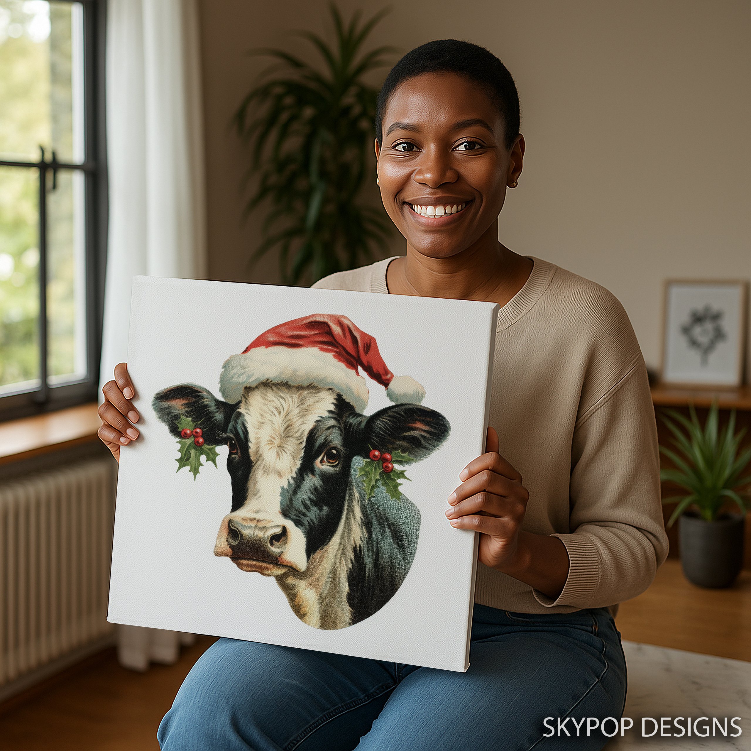 3.jpg Highland Cow Christmas Art