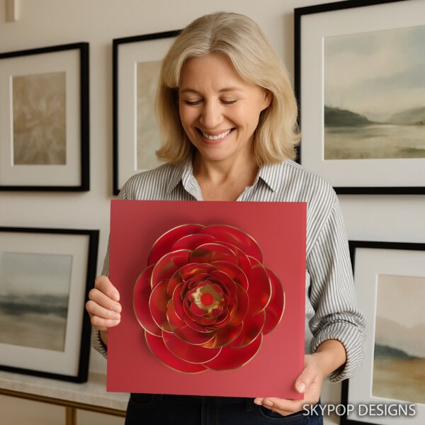 Red Bloom Art