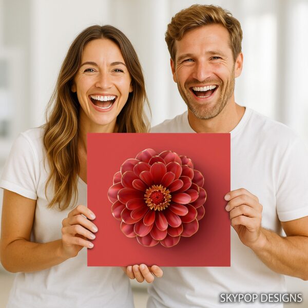 Golden Dahlia Art