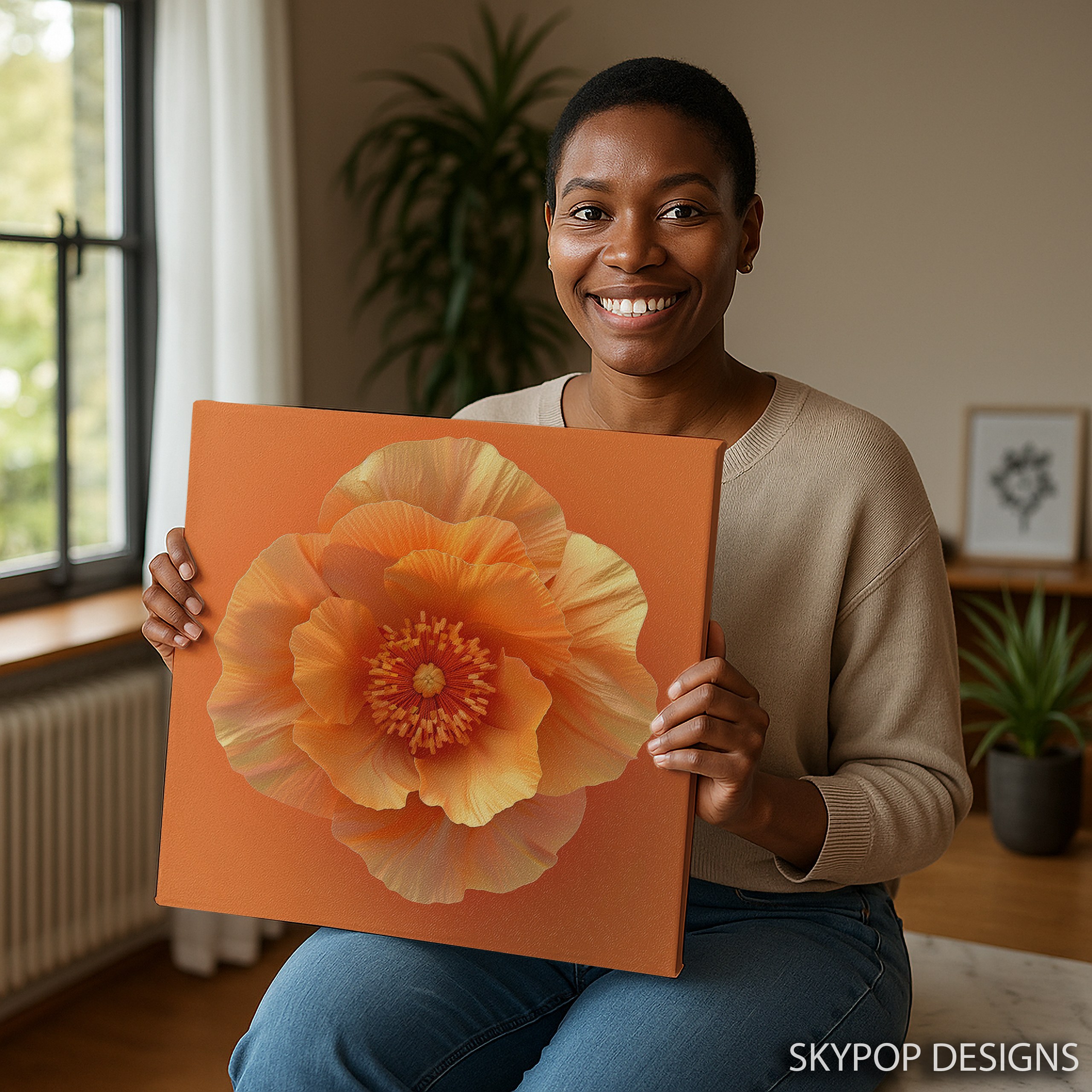 3.jpg Orange Poppy Art