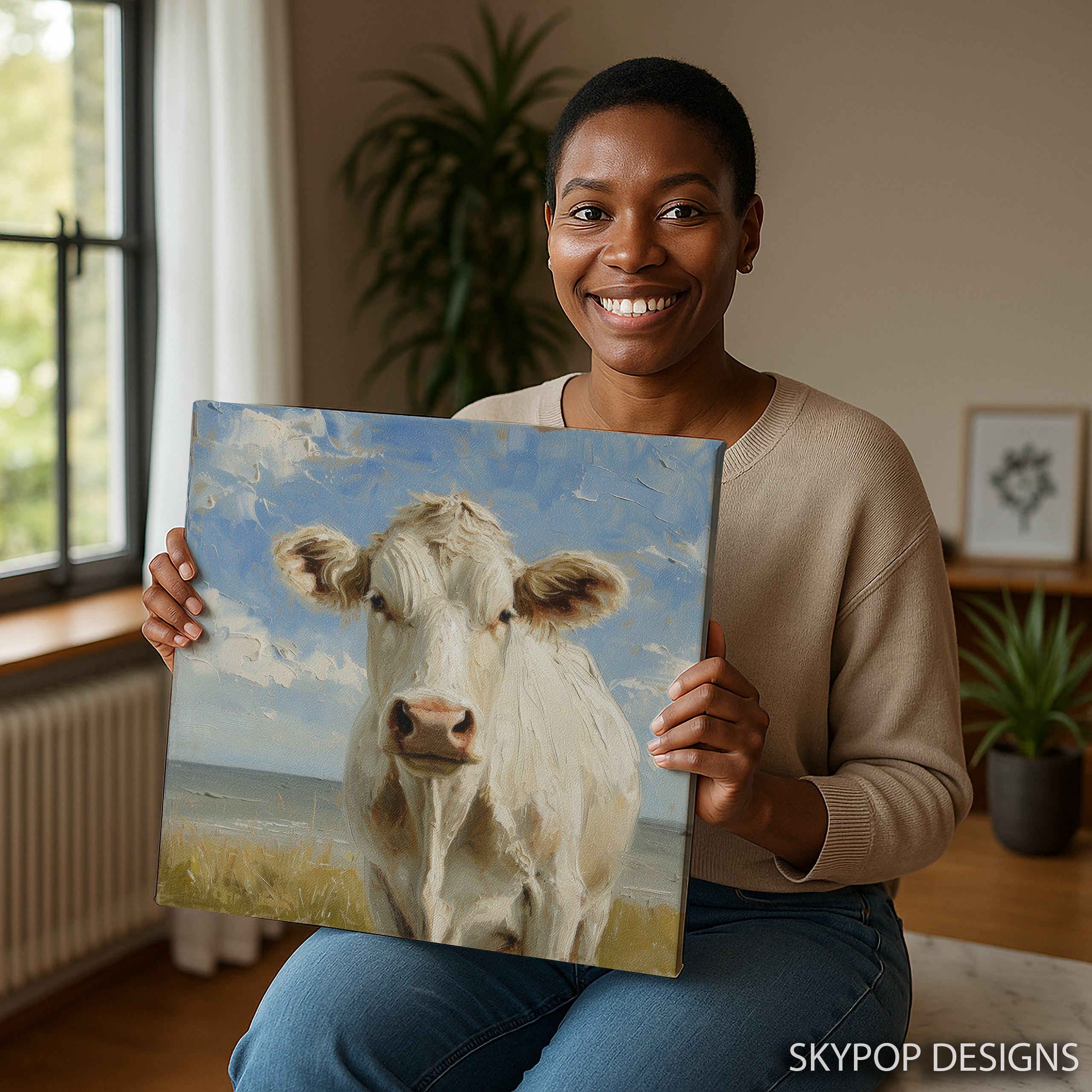 3.jpg Highland Cow In The Field Art