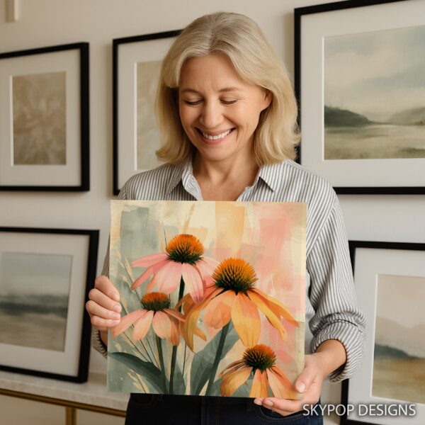Coneflower Garden Art