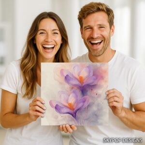 Crocus Blooms Art