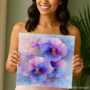 Pansy Bloom Art