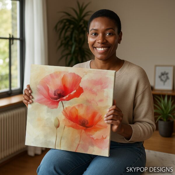 Poppy Flower Art