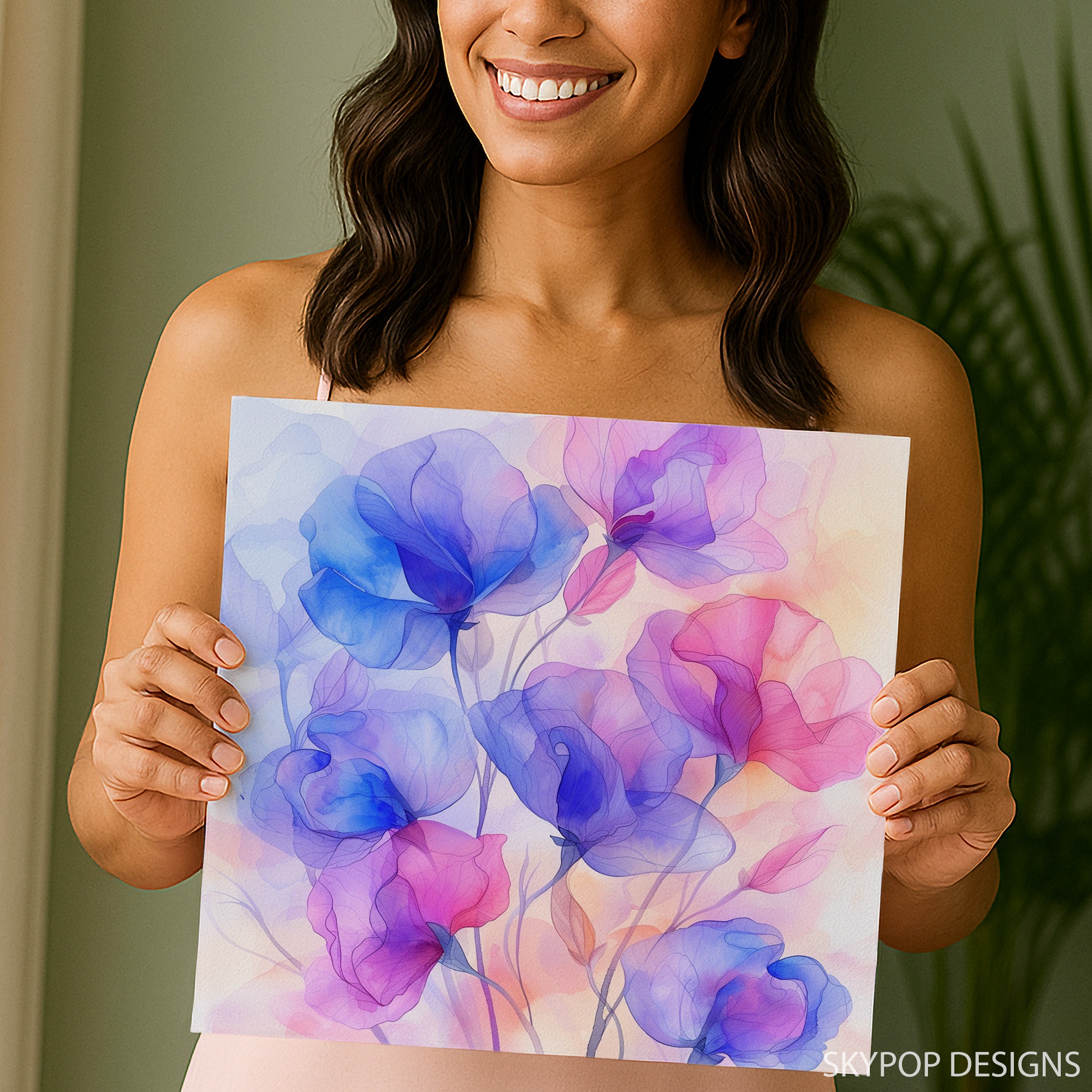 3.jpg Sweet Pea Bloom Art