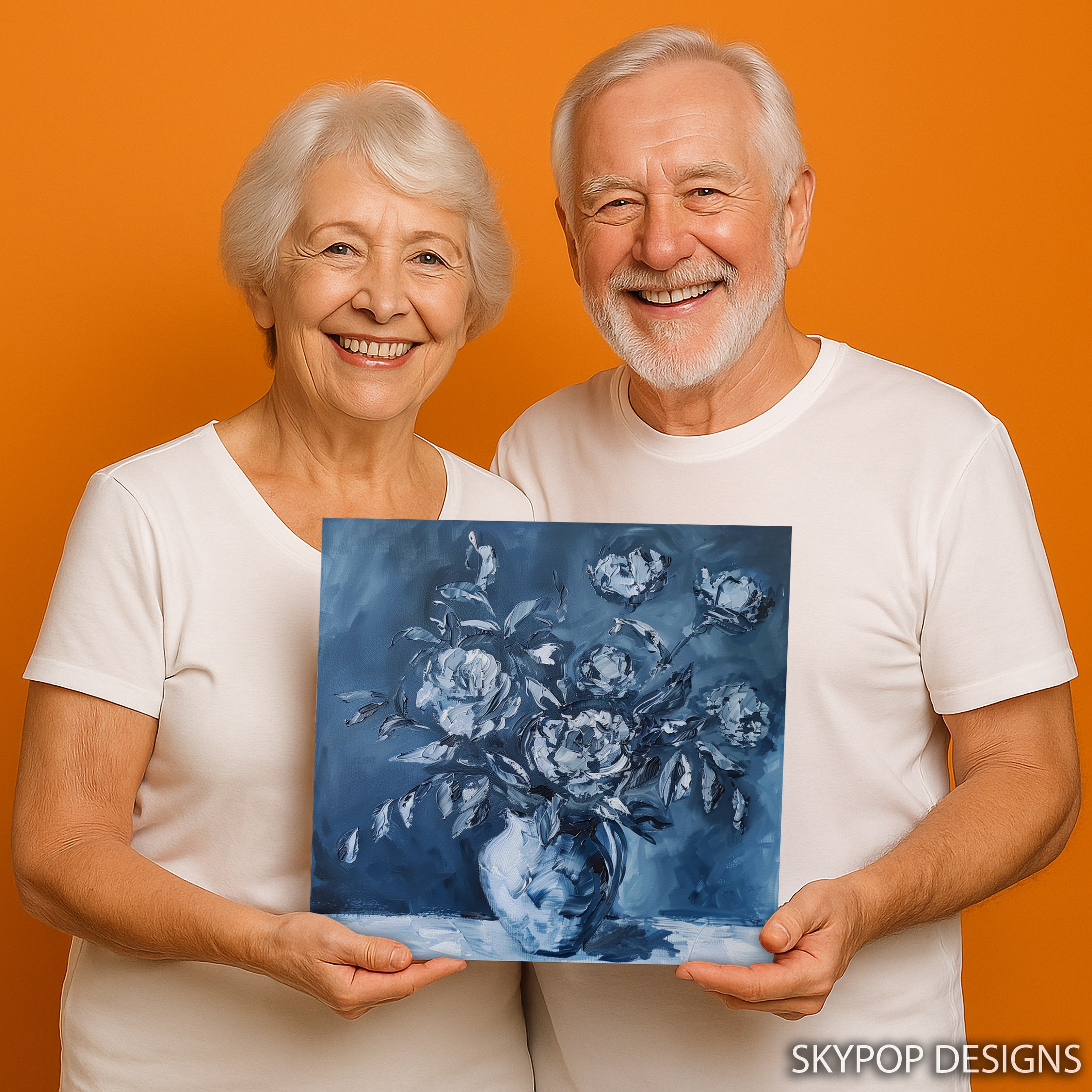 3.jpg Blue Rose Still Life Art