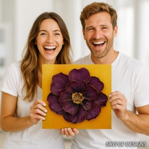 Dahlia Flower Art