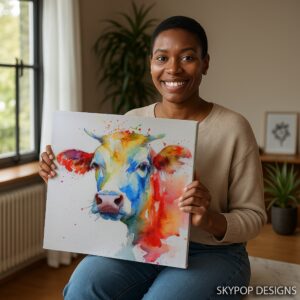 Highland Cow Art