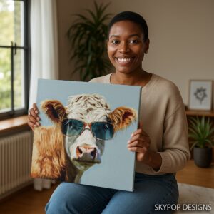 Highland Cow Art