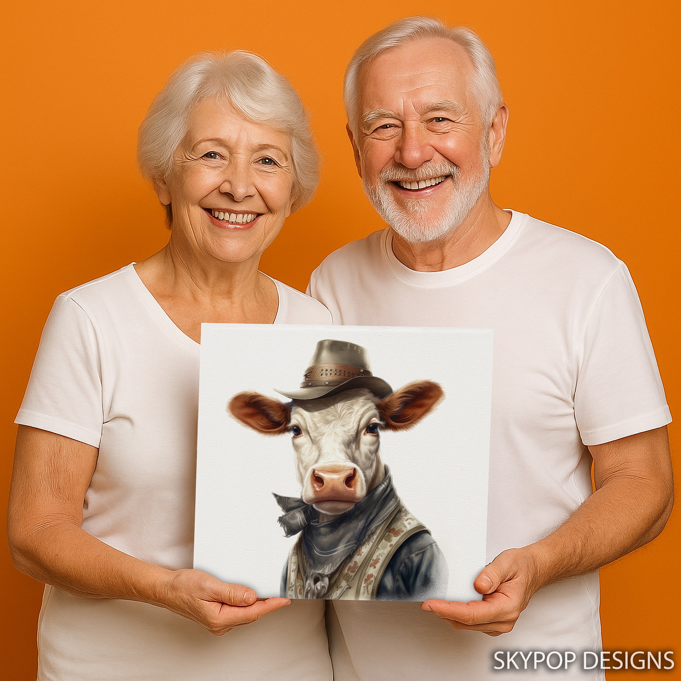 3.jpg Cowboy Highland Cow Art