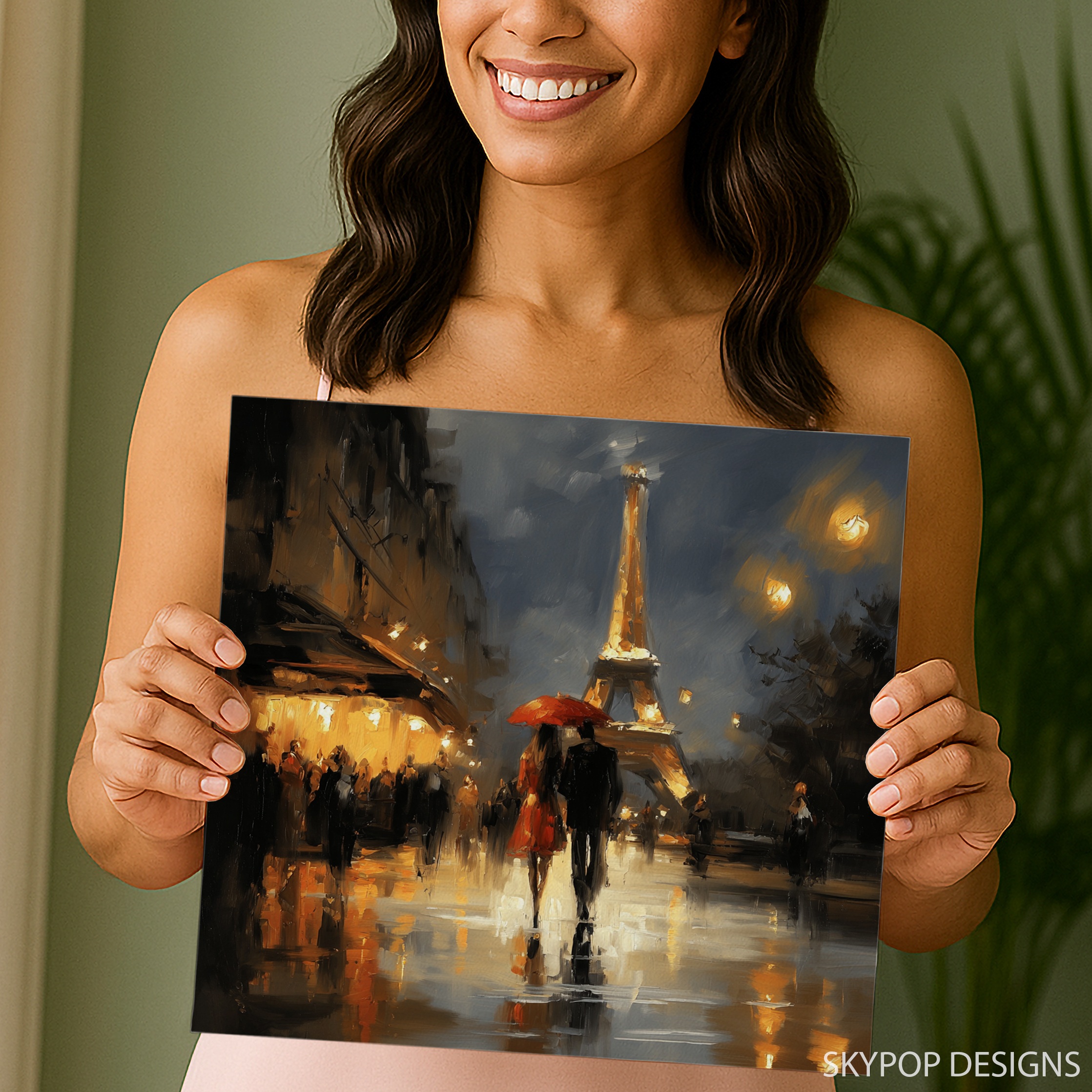 3.jpg Parisian Romance Rainy Night Art