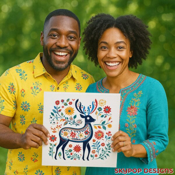 Deer Floral Art
