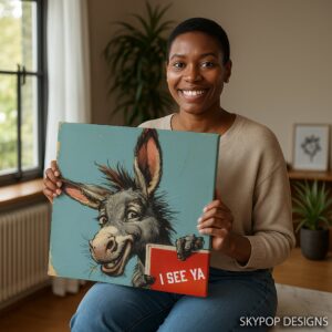 Donkey Says I See Ya Art