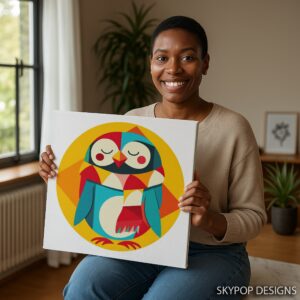 Geometric Owl Art