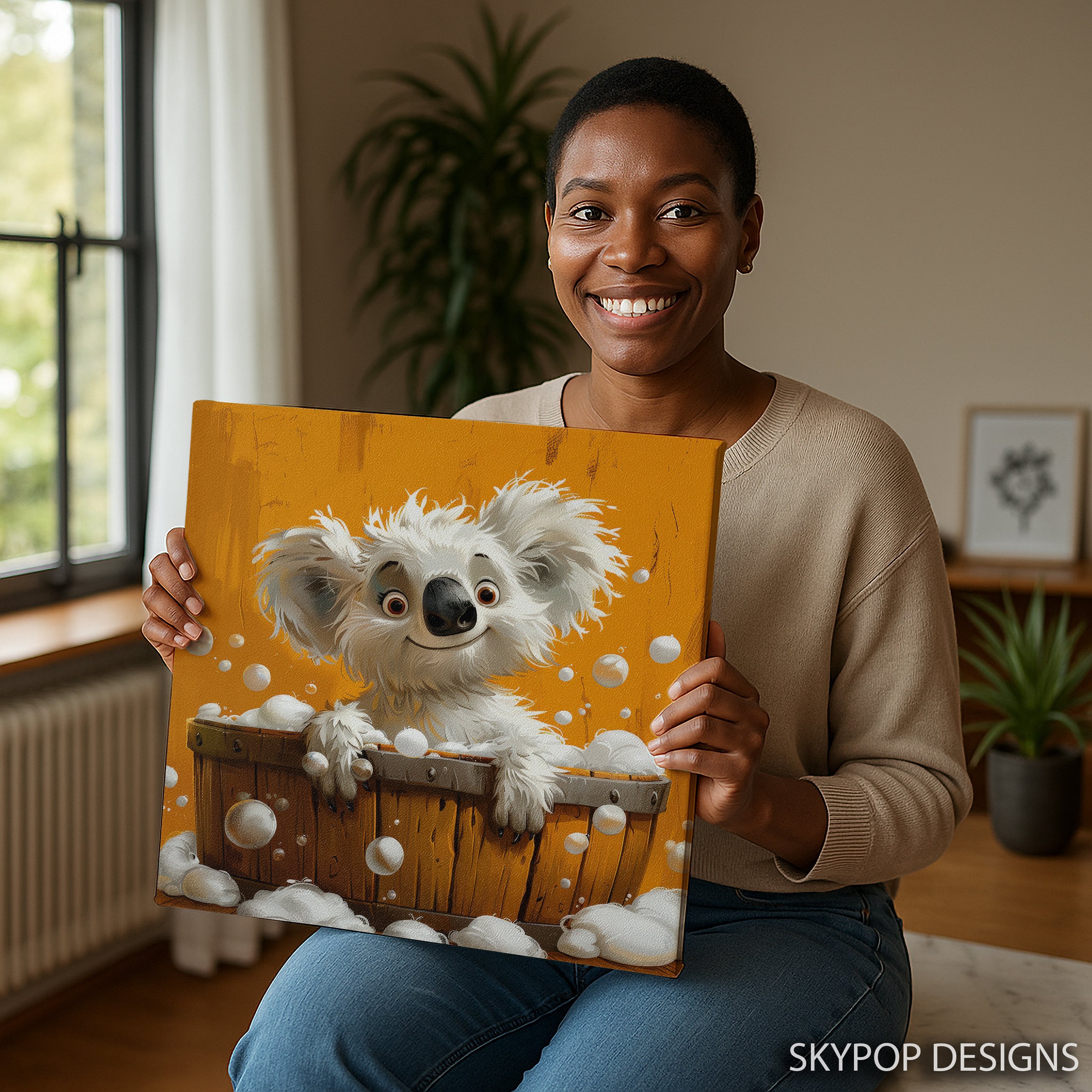 3.jpg Koala Bath Time Fun Art