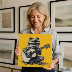 Frog Guitarist Art