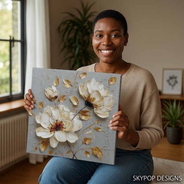 Gold Floral Art