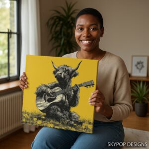 Highland Cow Art