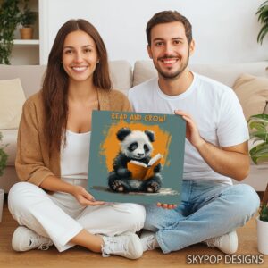 Panda Reading Art