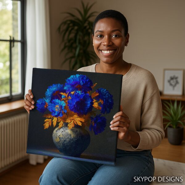 Blue Floral Art