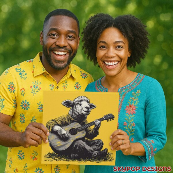 Sheep Guitar Art